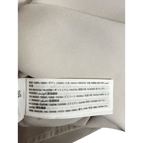 Abercrombie & Fitch Women's Scarlett Suiting Mini Skort Size XL Light Taupe NWT - Picture 7 of 8